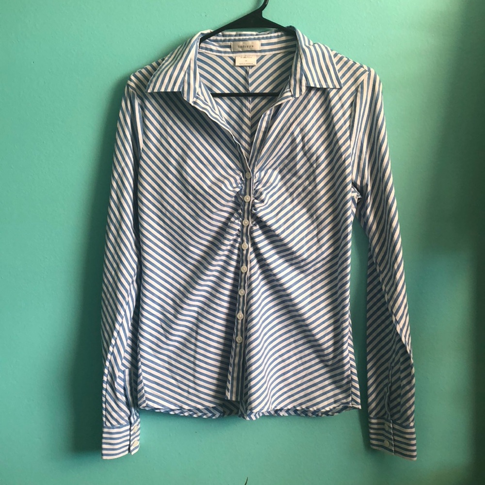 Striped button down!